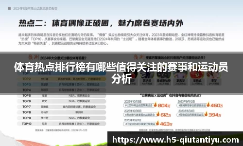 体育热点排行榜有哪些值得关注的赛事和运动员分析